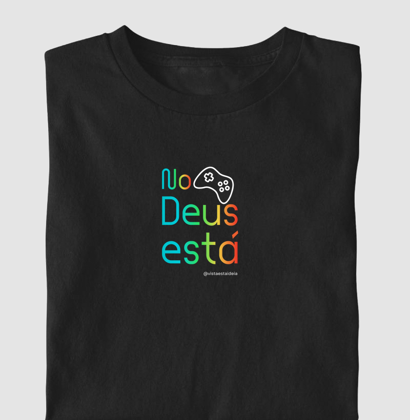 Camiseta com frase gospel - No controle Deus está