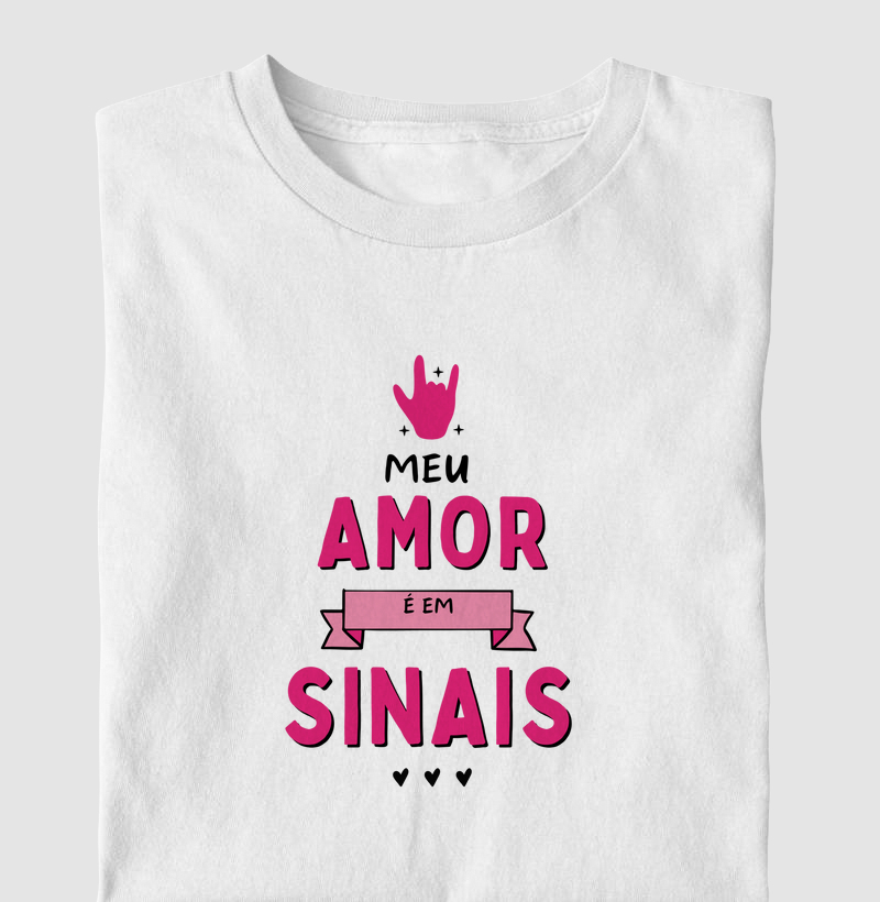 Camiseta Sinais de AMOR