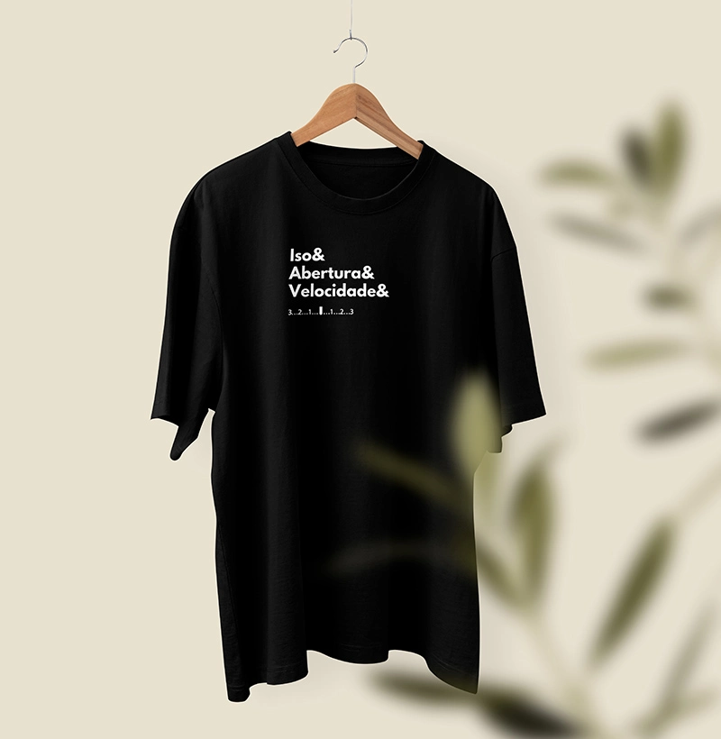 Camiseta Fotógrafo - Iso, Abertura e Velocidade