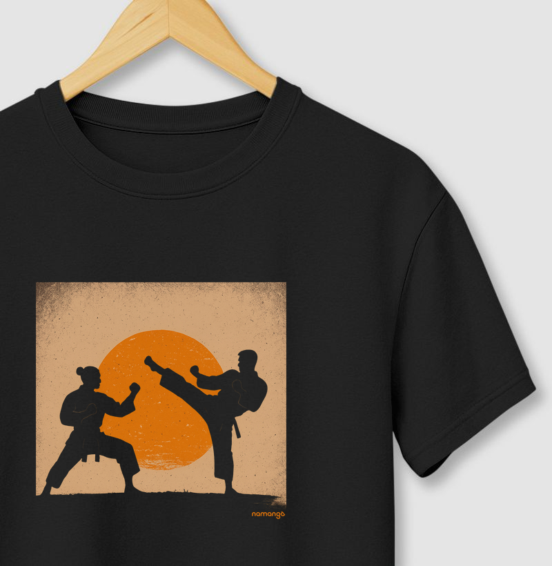Camiseta Karatê Kumite Silhueta – Na Manga