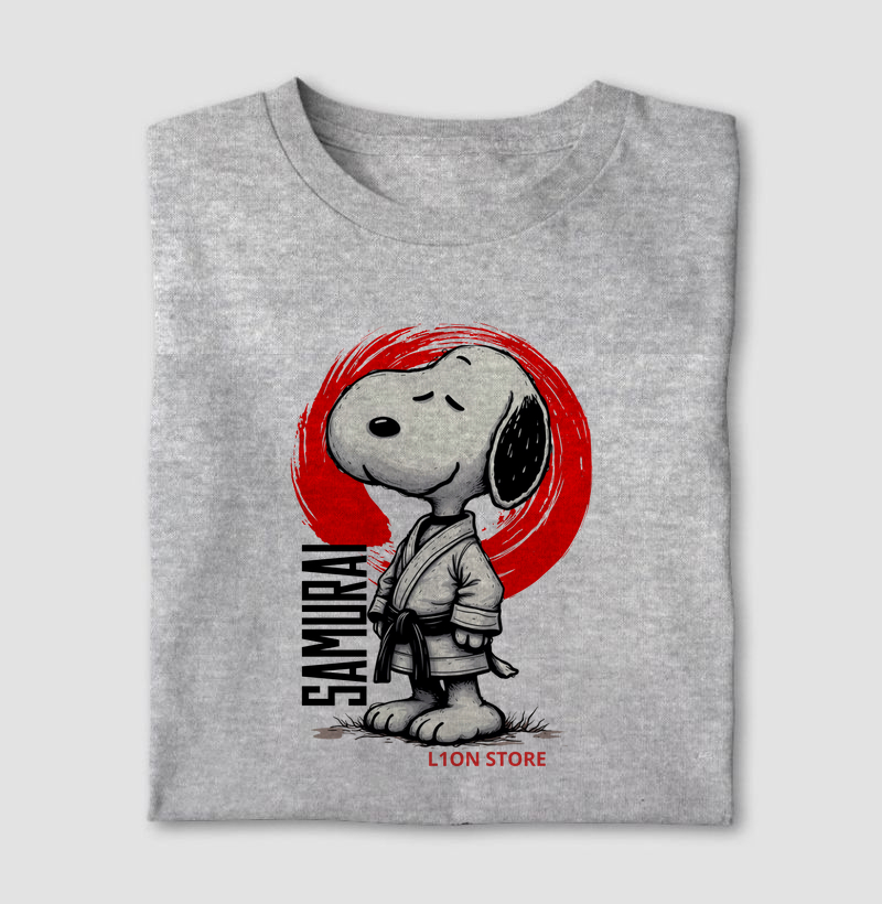 Snoopy veste o kimono e assume o espírito de um verdadeiro samurai do tatame! 