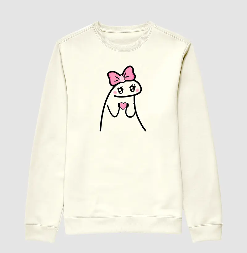 Flork coração rosa