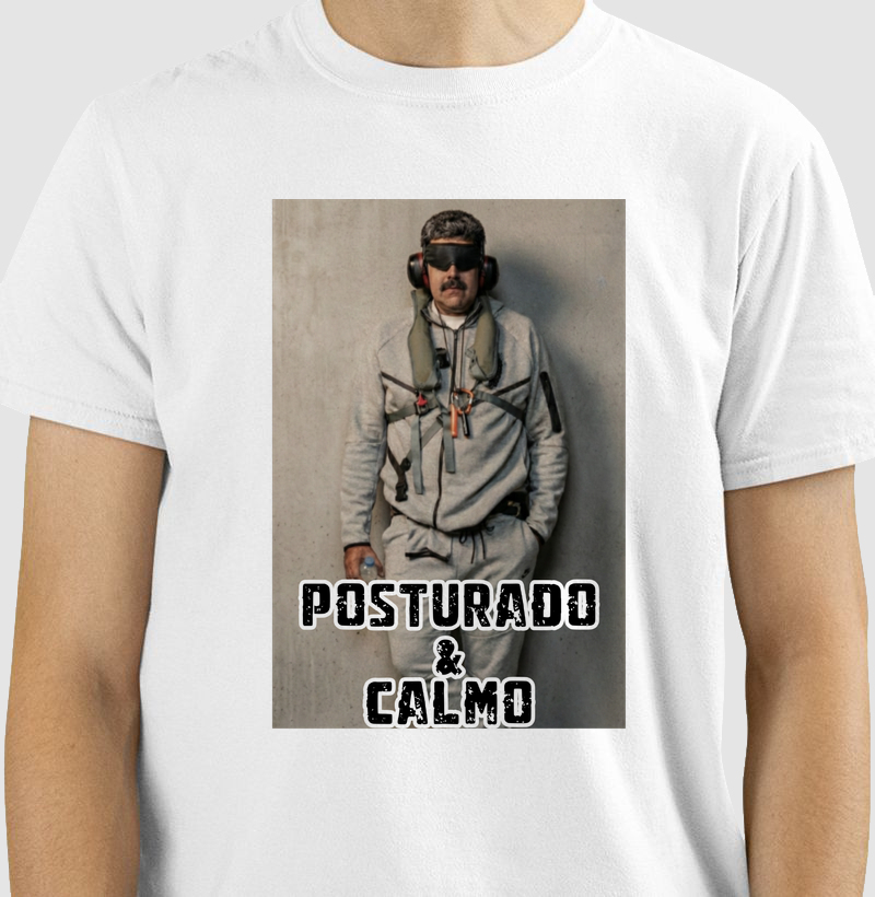 T-shirt Posturado e calmo