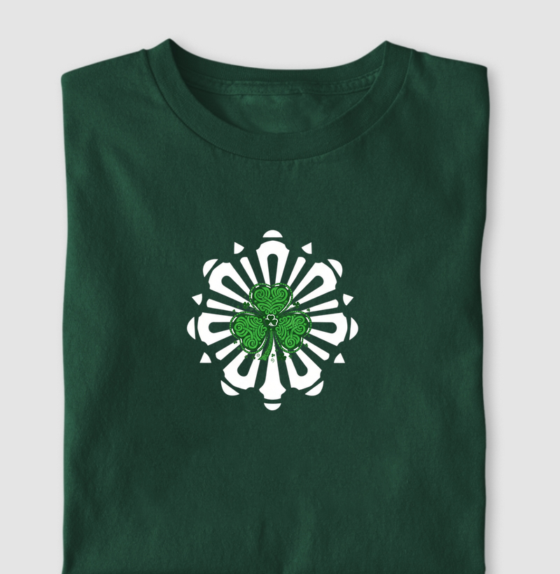 Camiseta Celtic Shamrock Emblem – Irish Heritage Editio