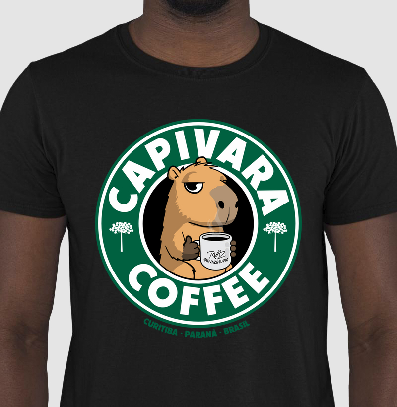 Camiseta Capivara Coffee