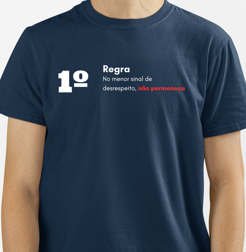 Camiseta "Respeito é o Mínimo" 