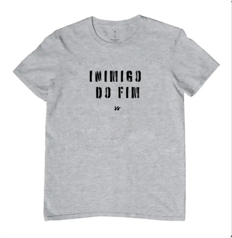 Camiseta T-shirt masculina “Inimigo do fim” 