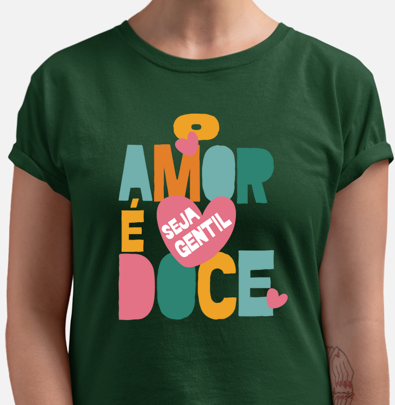Camiseta O amor é doce