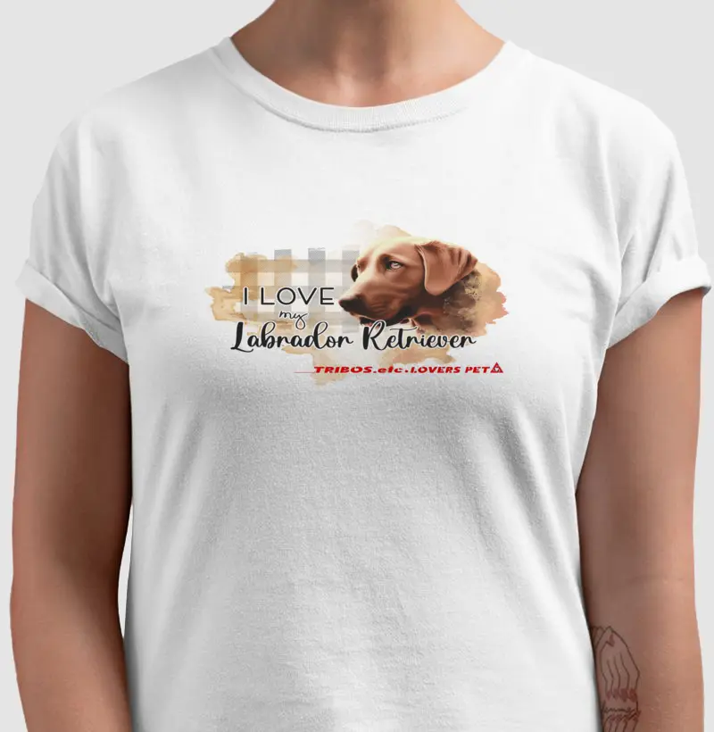 CAMISETA RESERVA.INK MASCULINA E FEMININA TRIBOS.etc PET DOG LABRADOR