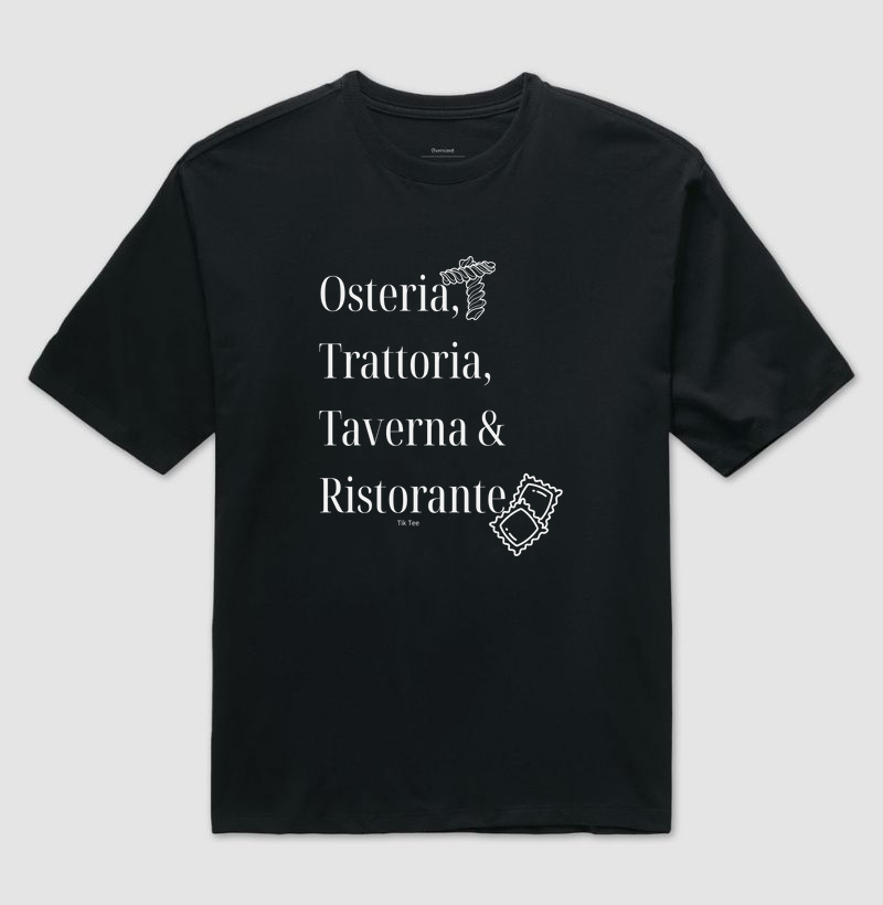 Osteria, Trattoria, Taverna & Ristorante