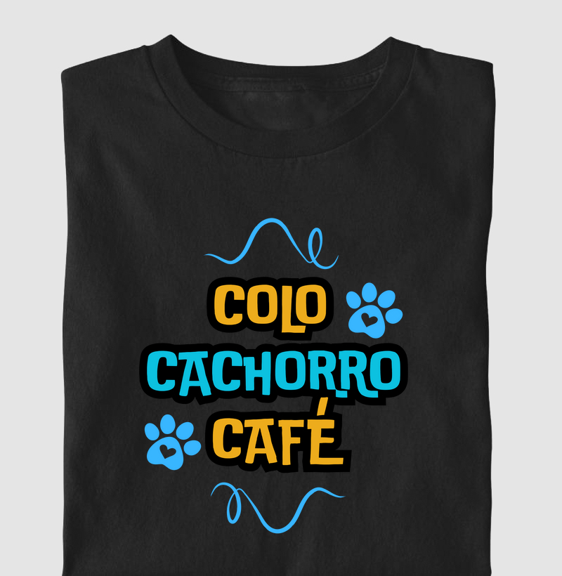 Colo, cachorro, café