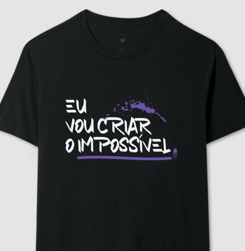 Masculina preta - Eu vou criar o impossível