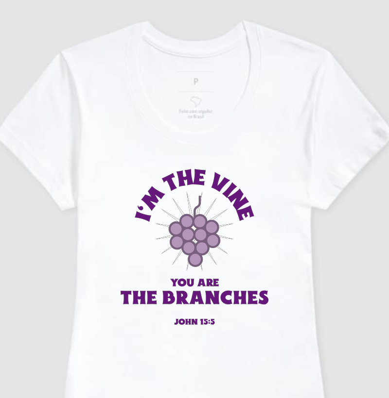 Camiseta Feminina Videira Abençoada