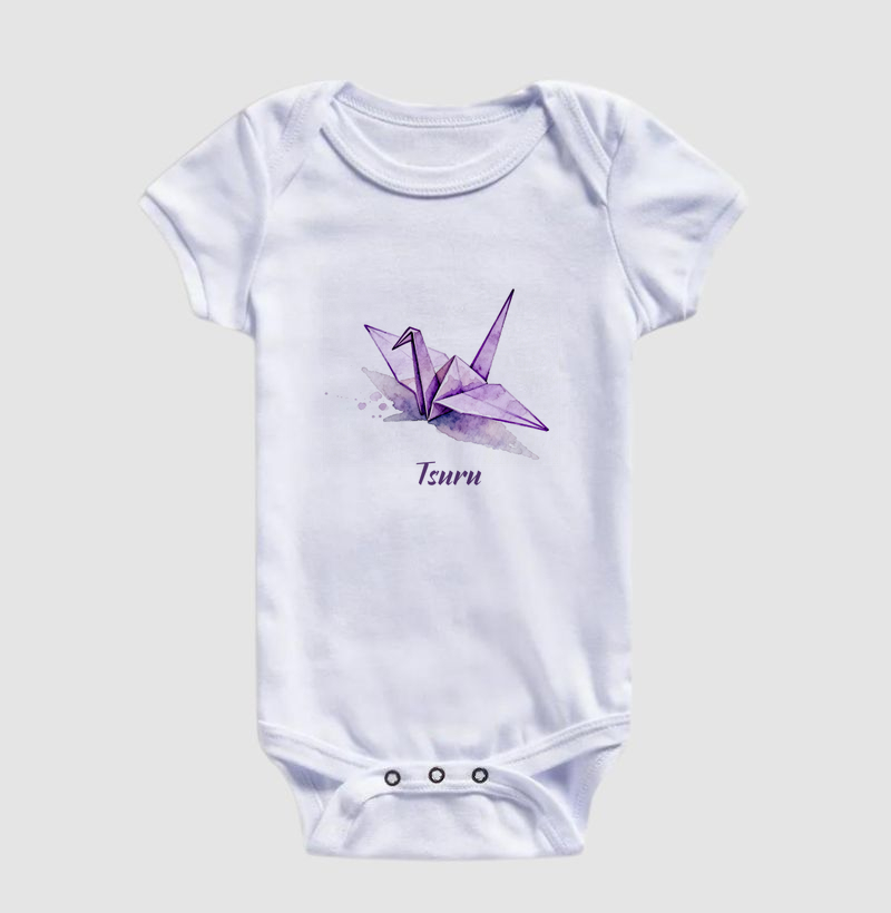 TSURU AQUARELADO ROXO