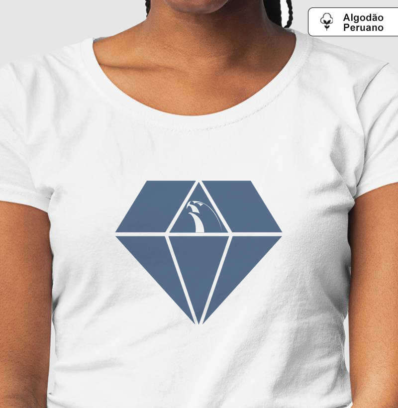 Camiseta Alliance Diamonds Azul I Branco