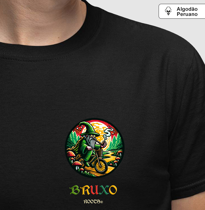 Camiseta Algodão Peruano BR00006  Gnomo na Bike 02