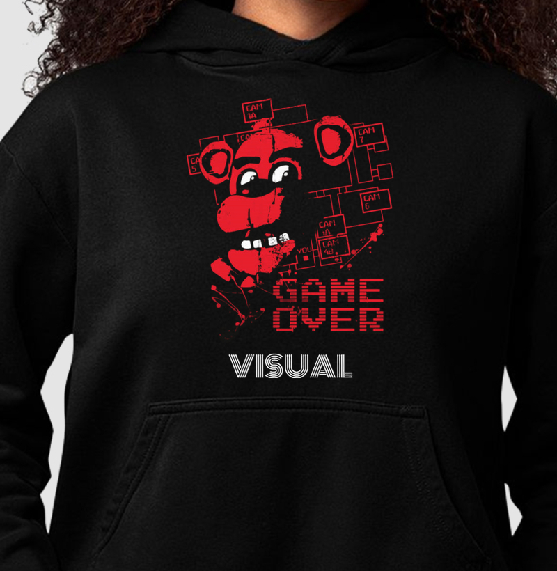 Camiseta Oversized GAME OVER 5NAF - Visual