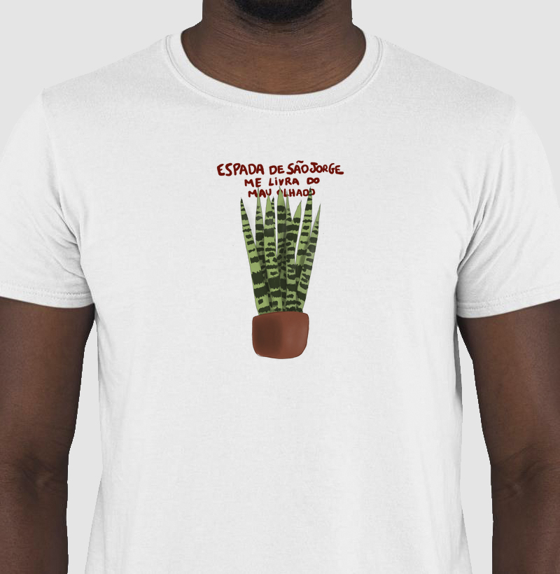 Espada de São Jorge Me Livra do Mau Olhado - Camisa Amuleto