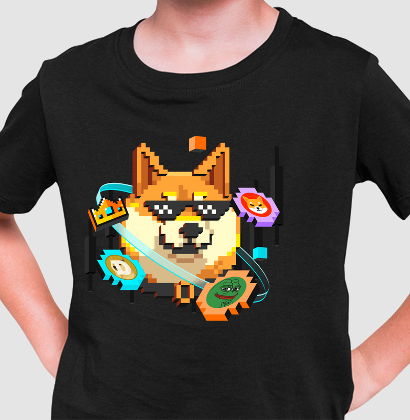 Camiseta Kids Premium meme coins