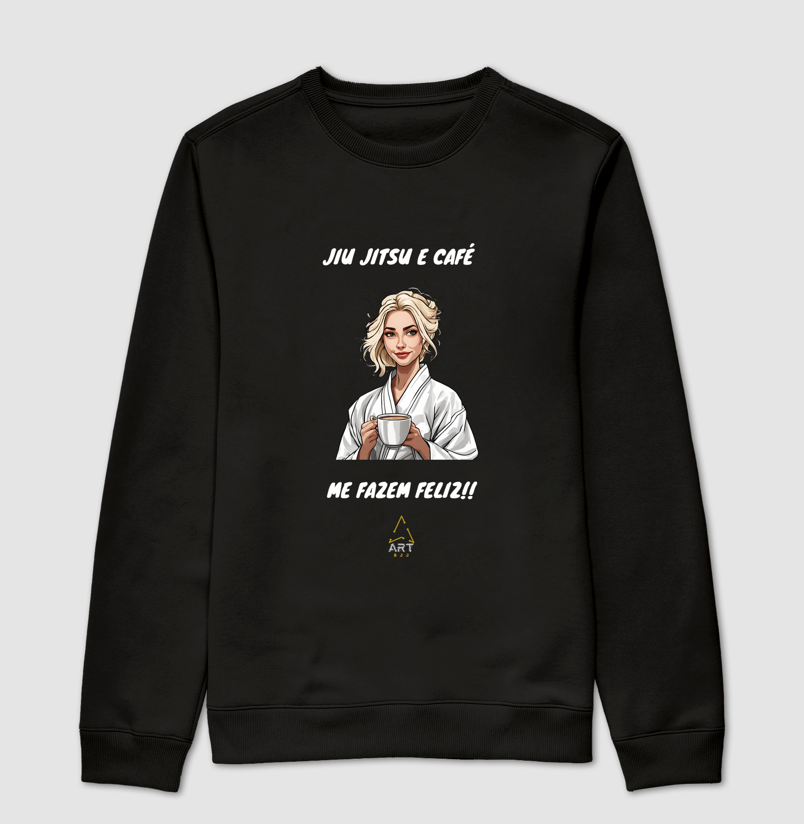Jiu Jitsu e café feminino loira