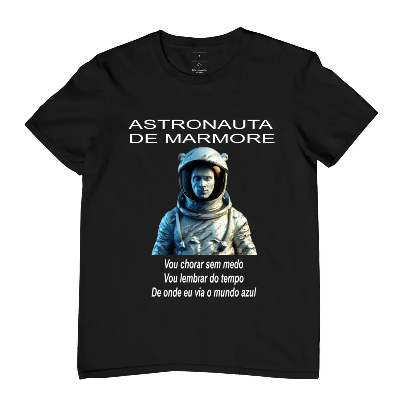 Camiseta Astronauta de Marmore