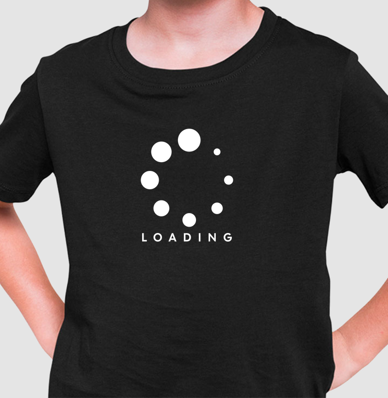 Carregamento: Camiseta Infantil - Estilo Que Nunca Para