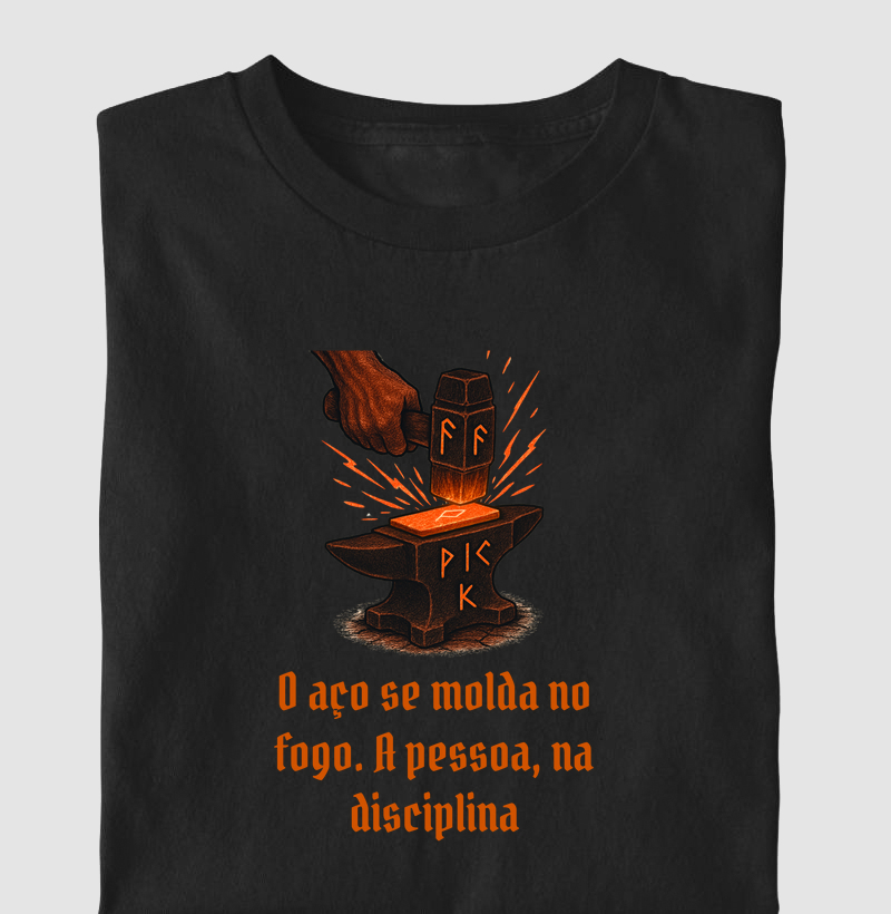 O aço se molda no fogo. A pessoa, na disciplina