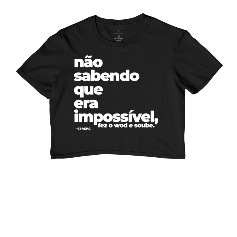 Não sabendo que era impossível