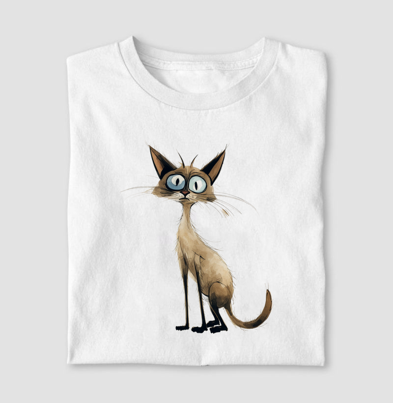 Gato Balinese aquarela