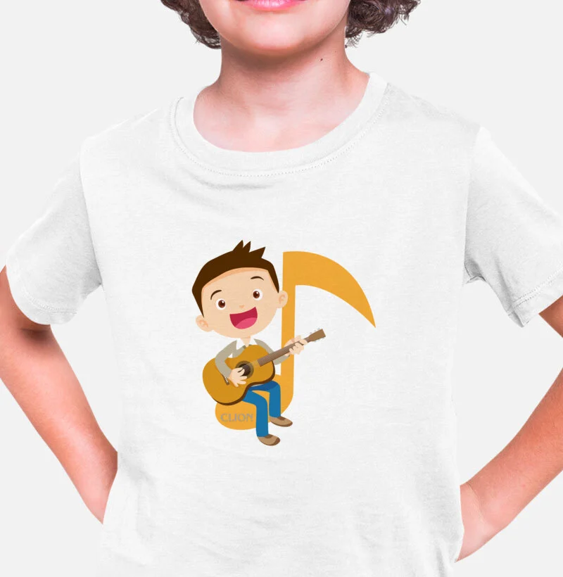 Camiseta mini garoto do violão 