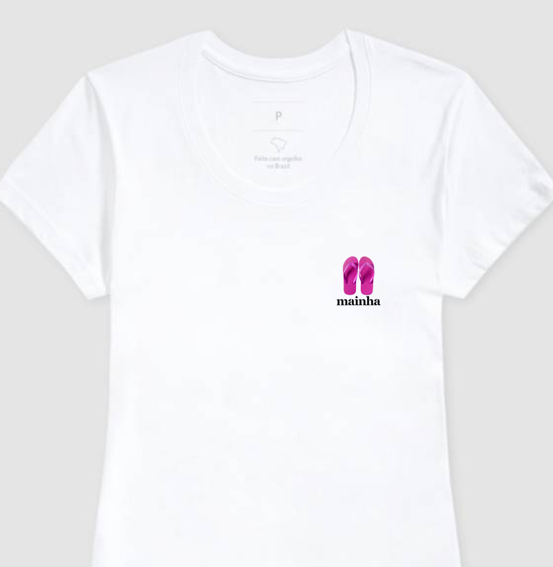Mainha Camiseta Algodão
