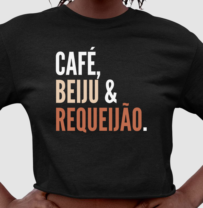 Café, beiju e requeijão.
