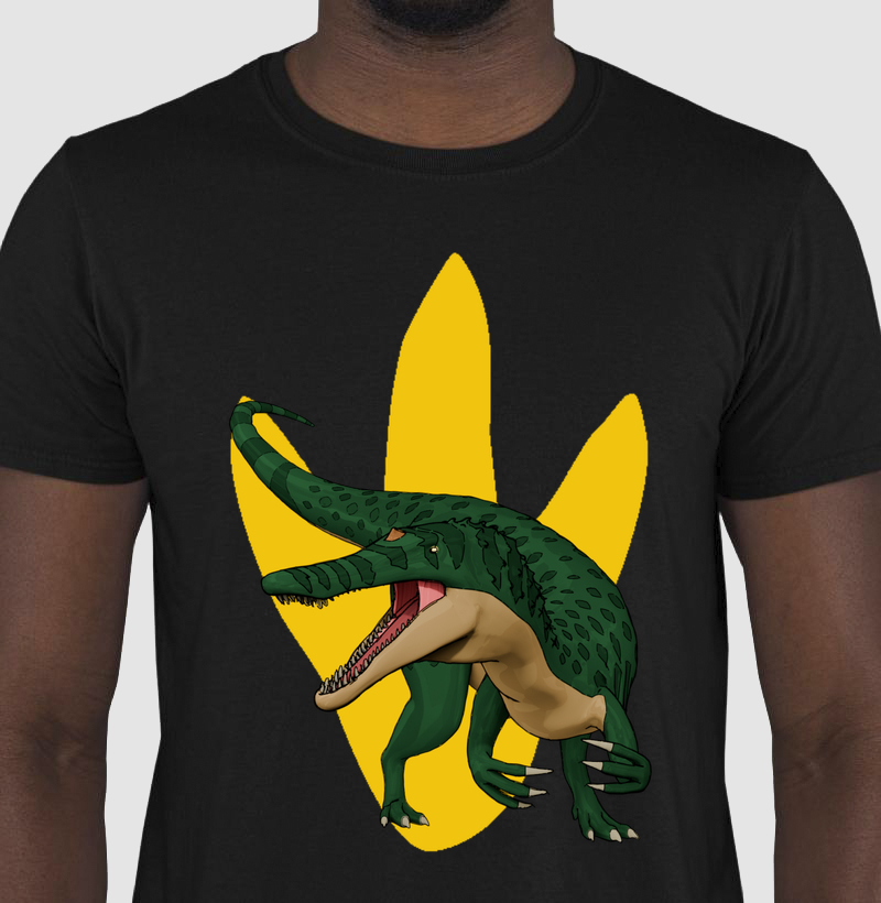 Camisa Algodão Estampada Dinossauro Barionix Premium