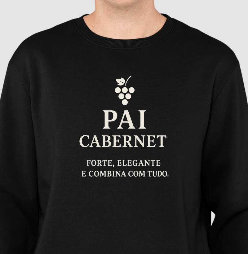 Sueter Moletom Pai Cabernet