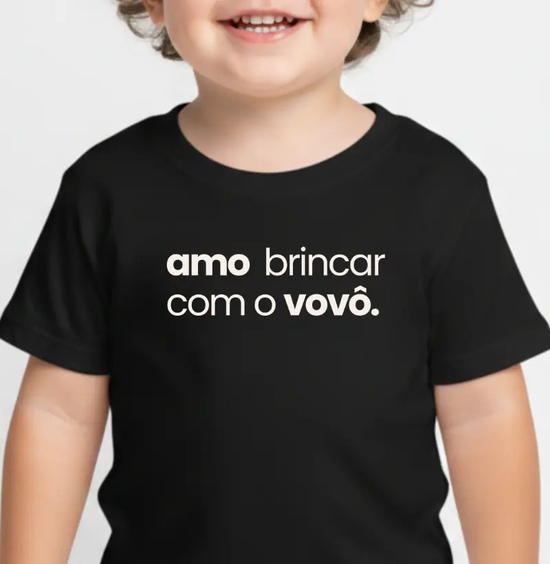 Amo brincar com o vovô.