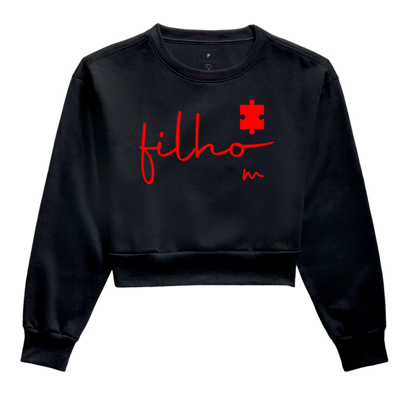 Moletom Cropped Filho