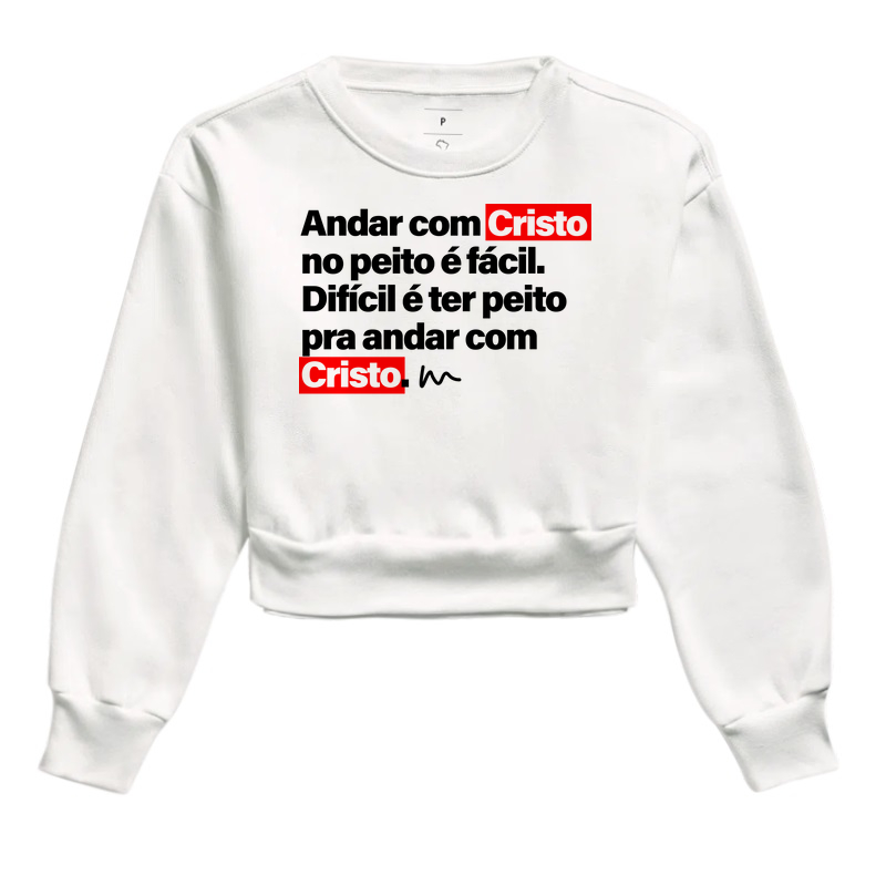 Cropped Moletom Andar 