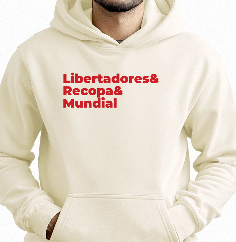 Moletom Canguru Libertadores & Recopa & Mundial
