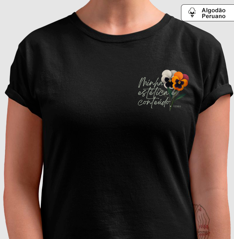 Minha estética é conteúdo.