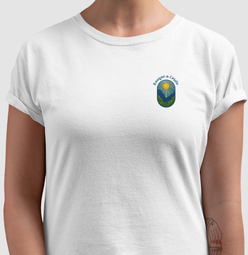 Camiseta "Busque a cristo" Aquarela