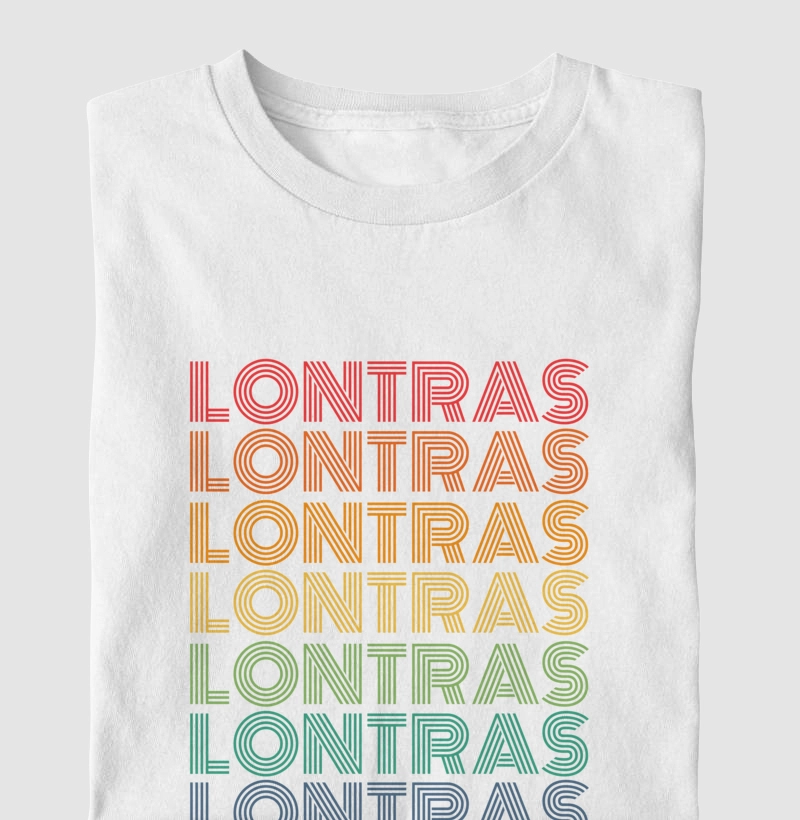 Lontras Letreiro Retrô
