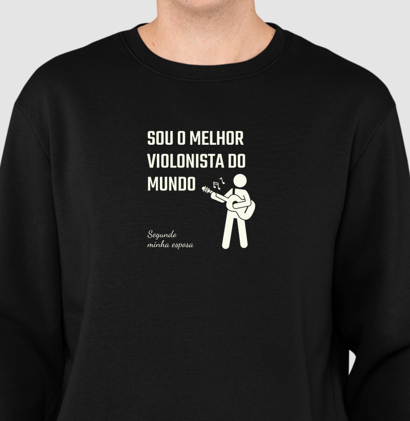 Camisa "Sou o melhor violonista do mundo - segundo minha esposa"