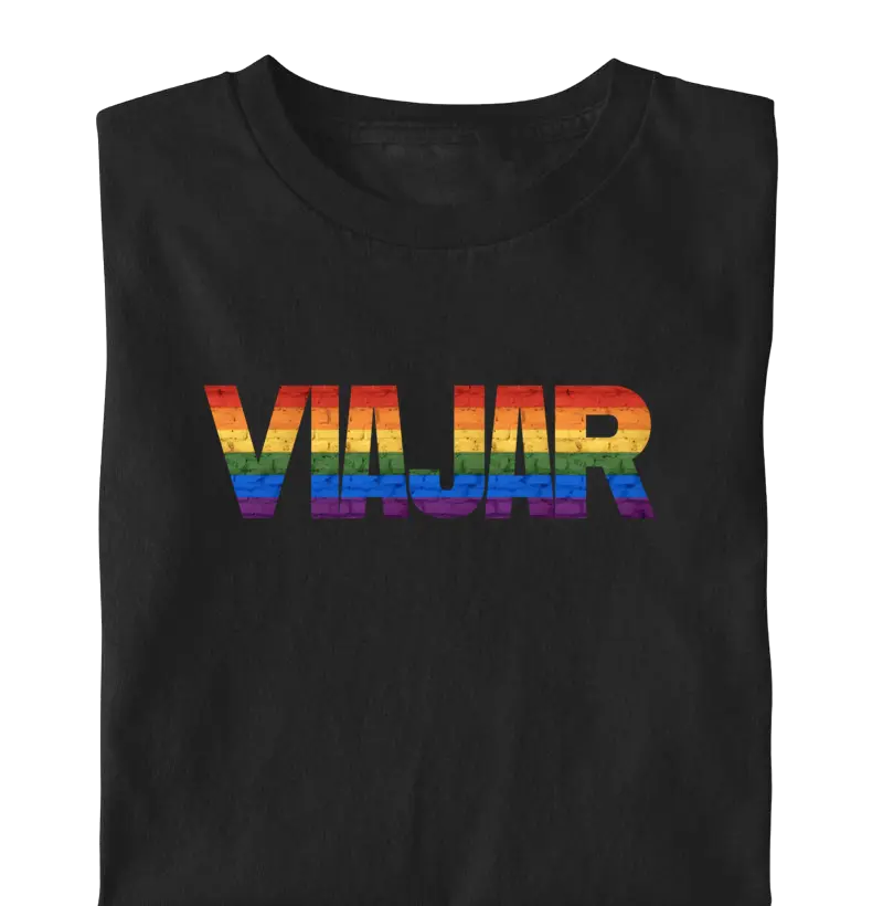 CAMISETA VIAJAR CORES