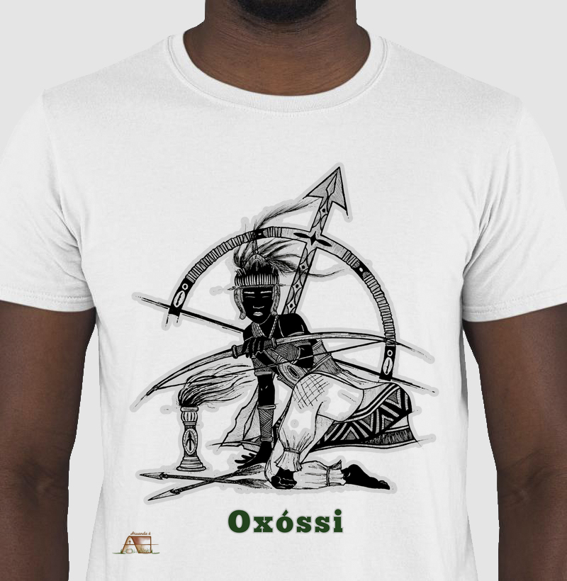  Camiseta Guardião das Matas  Oxóssi Vigilante 100% Algodão