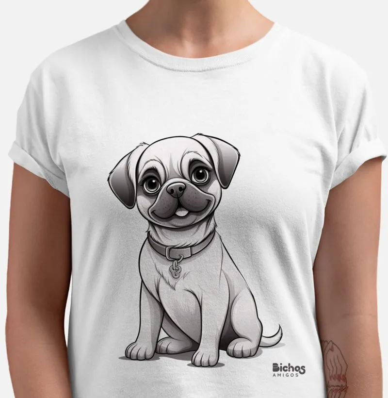 Camiseta Pug - Bichos Amigos
