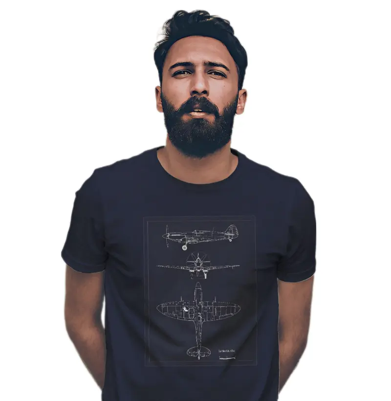 Camiseta Básica Avião de Guerra