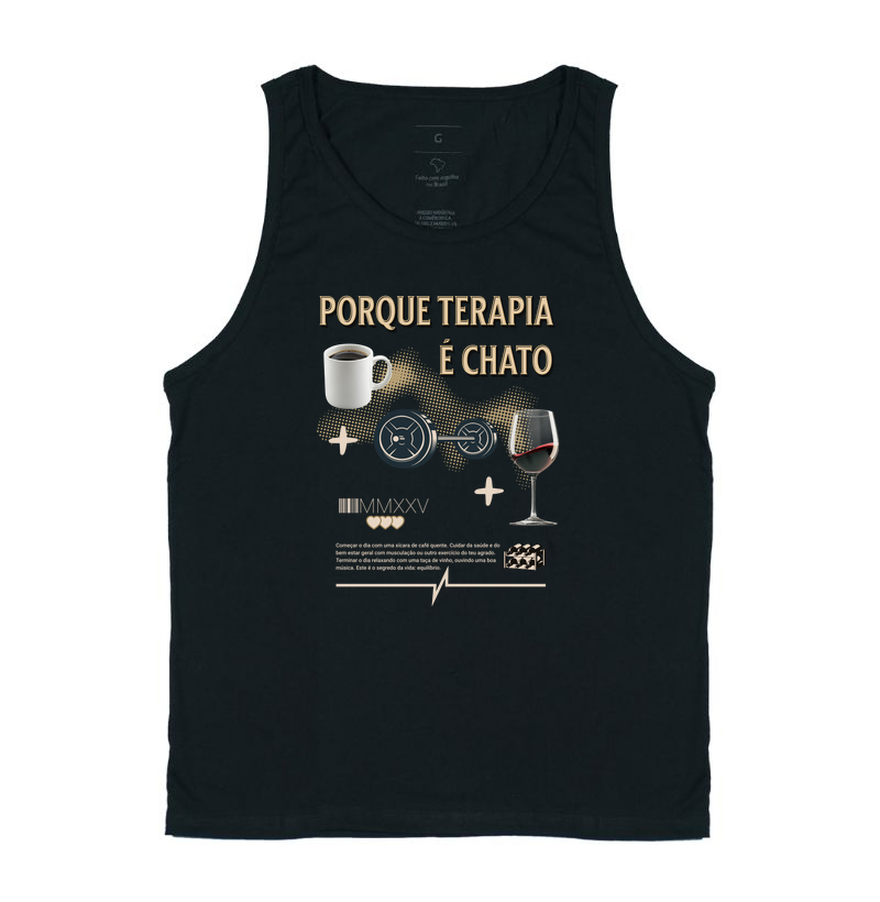 Porque terapia é chato - café + treino + vinho