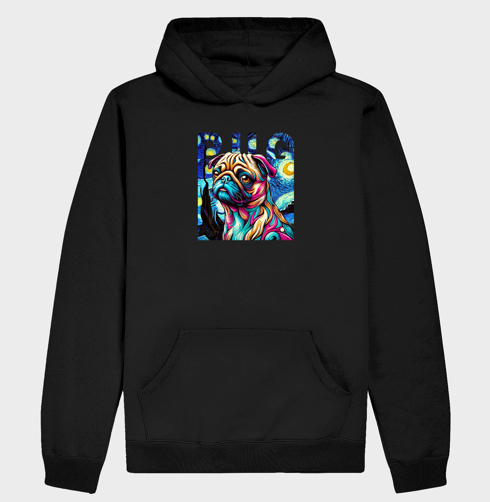 Moletom - Pug noite estrelada