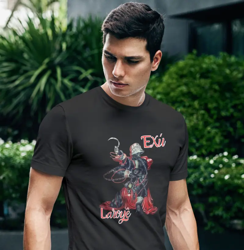 camiseta 100% Algodão - Exú
