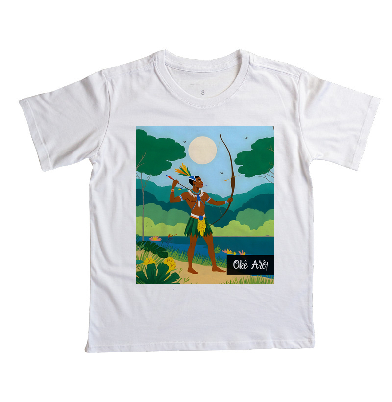Camiseta Infantil - Oxóssi - Pintura 1